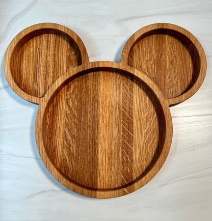 Mickey and Minnie Mouse Snack Plate